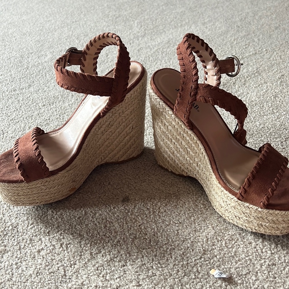 Espadrille brown Platform Wedges!